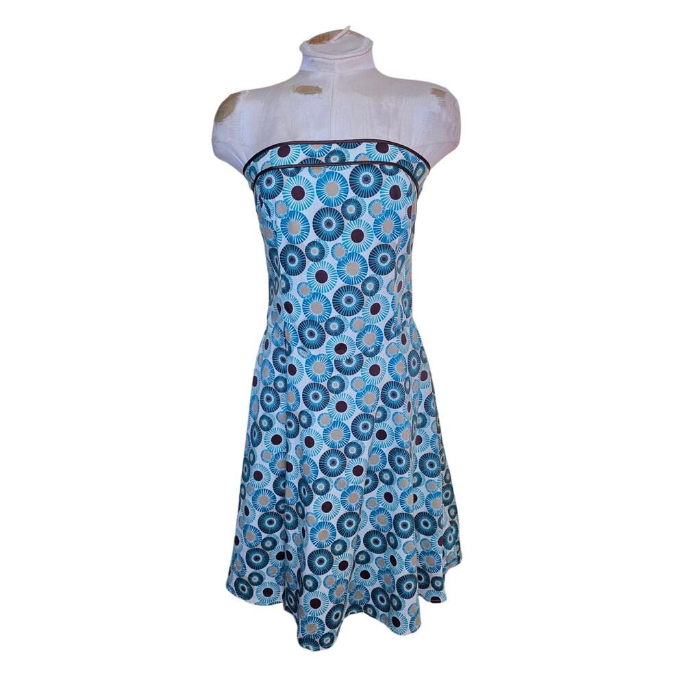 Ruby Rox Dress Stretch A Line Lined Strapless Back Zip Y2K Pinup sz 9